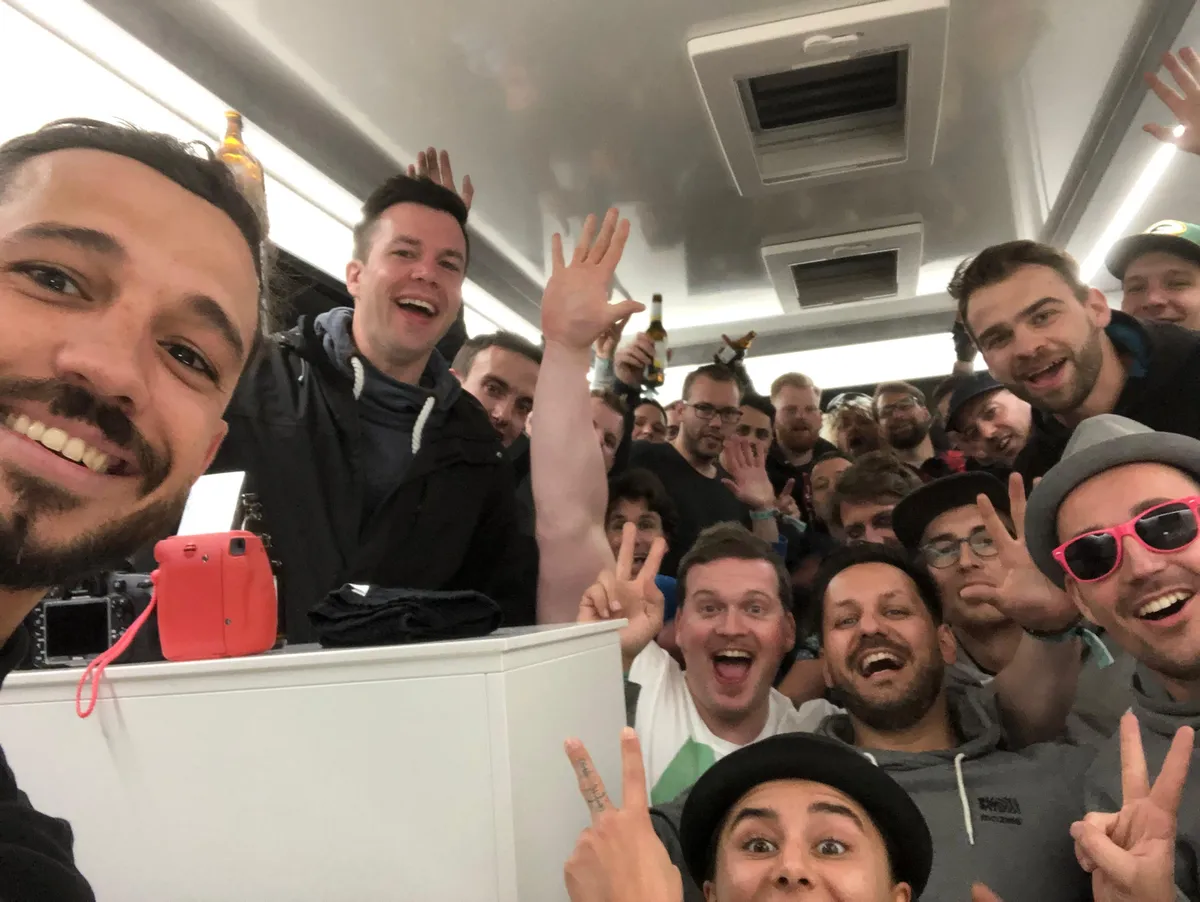 On tour